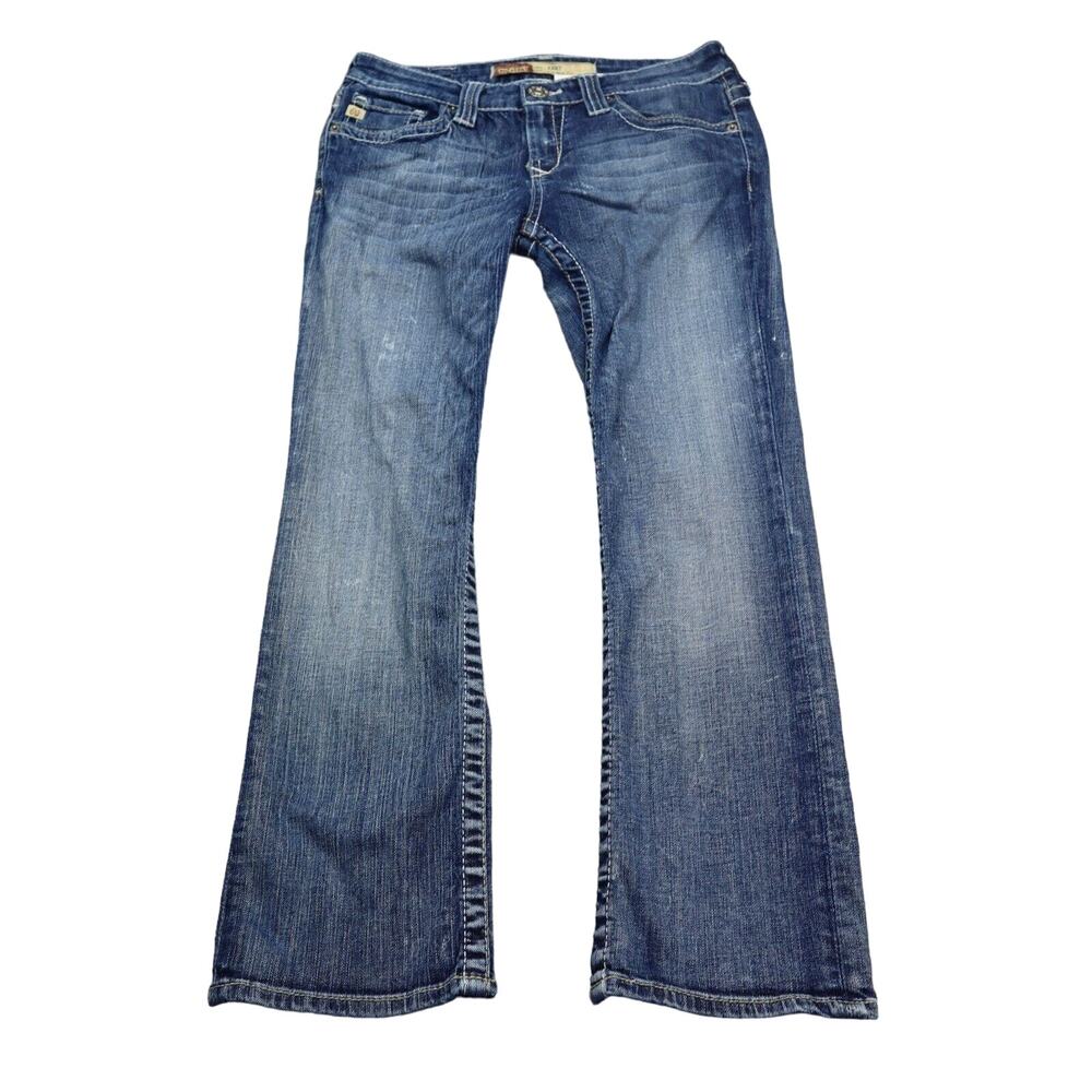 Big Star Pants Womens 26 Blue Low Rise Fit Remy Flat Front Straight Leg Jeans